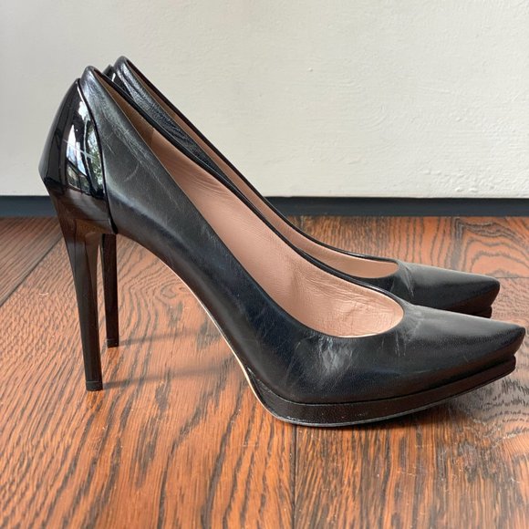 Herve Leger Albee Leather Pumps - Picture 8 of 10